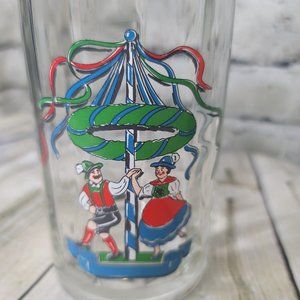 Oktoberfest Rastal Beer Mug Germany Dimpled Stein Glass .4L Man Woman Pole 1992